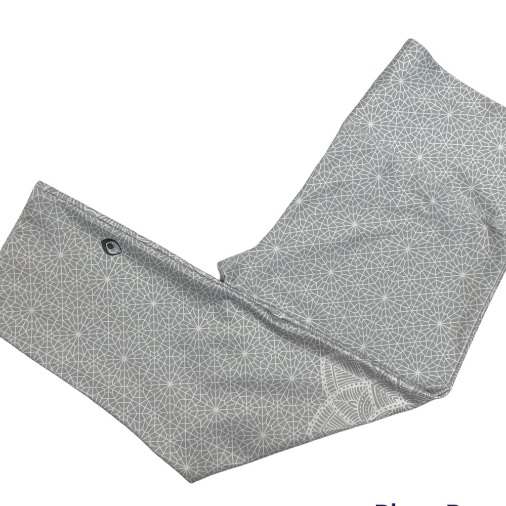 Inner Fire Women's Size10 Moroccan Dream Crop Legging Pants Gray Stretch Yoga